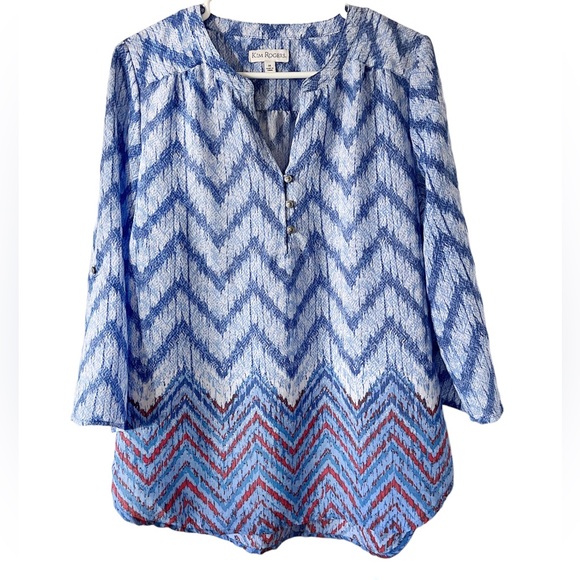 Kim Rogers Tops - KIM ROGERS  Blue Women’s Top Tunic Sz M